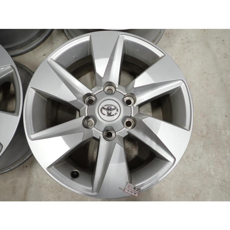 4本SET 会社宛 送料無料 17×7.5J トヨタ 純正 アルミ 6穴 PCD 139.7mm +25 ハブ径106mm ハイラックス サーフ ランクル 150プラド NO,F4216の画像