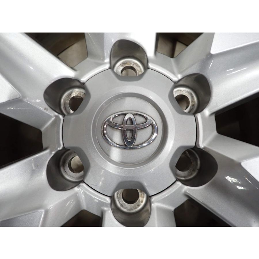 4本SET 会社宛 送料無料 17×7.5J トヨタ 純正 アルミ 6穴 PCD 139.7mm +25 ハブ径106mm ハイラックス サーフ ランクル 150プラド NO,F4216の画像