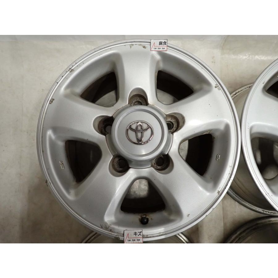 4本 会社宛 送料無料 16×8J トヨタ ランドクルーザー100 純正 アルミ 5