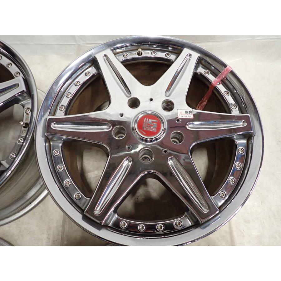 4本SET 会社宛 送料無料 20×9.5J WORK LS406 アルミ 5穴 PCD 150mm +50