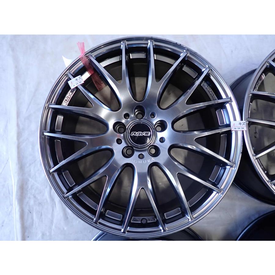 4本SET 会社宛送料無料 19×8J RAYS HOMURA 2x9 Plus アルミ ホイール 5 