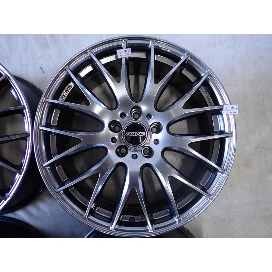4本SET 会社宛送料無料 19×8J RAYS HOMURA 2x9 Plus アルミ ホイール 5