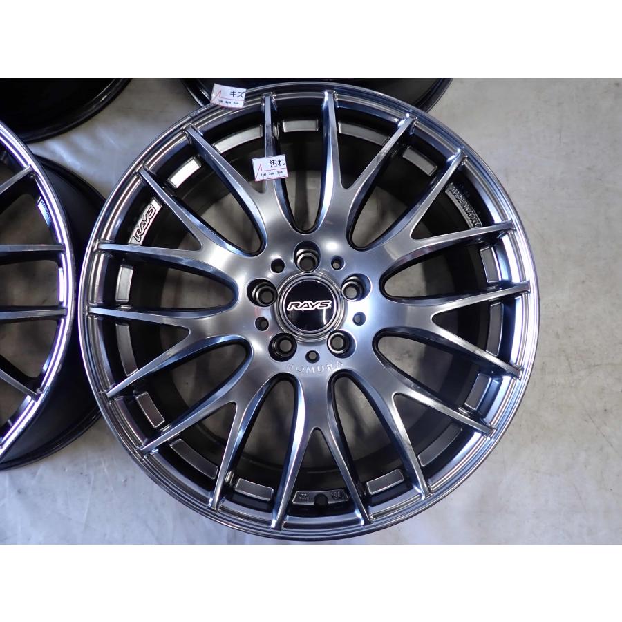 4本SET 会社宛送料無料 19×8J RAYS HOMURA 2x9 Plus アルミ ホイール 5