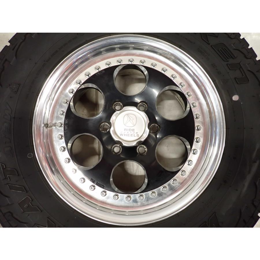 夏4本SET 会社宛送料無料 265/65R17×8J 116S ファルケン WILDPEAK 2020年製 RIDE CUSTOM WHEELS 3ピース アルミ ランクル サーフ NO,F4946の画像