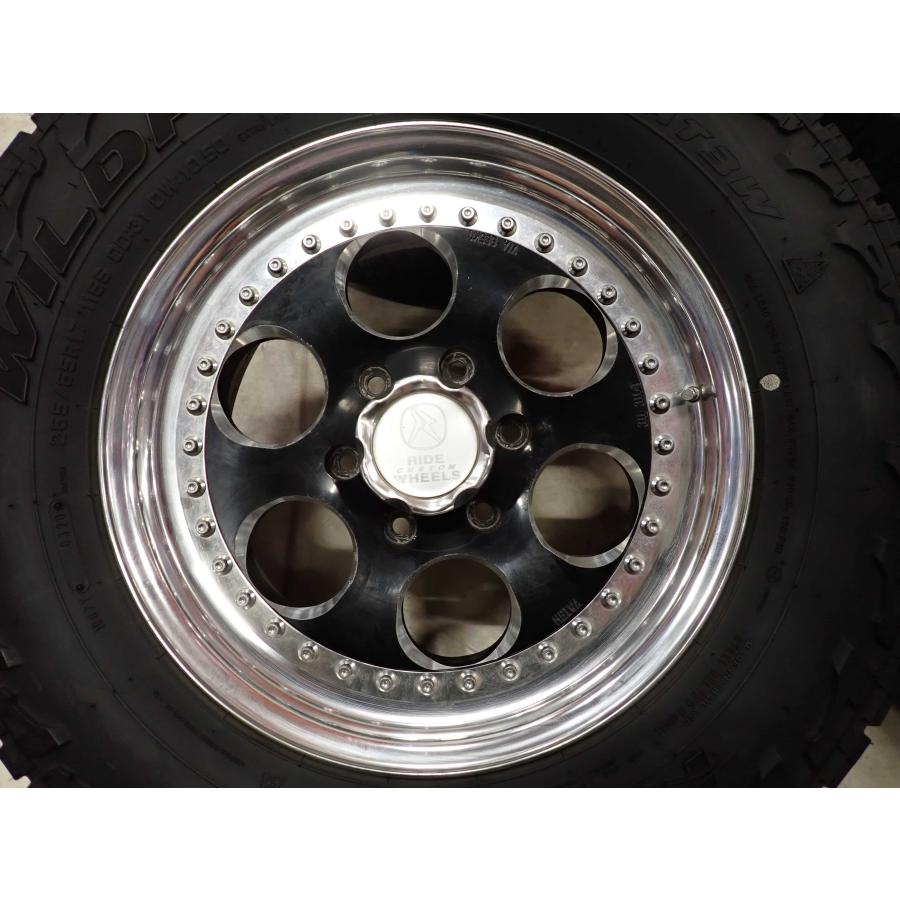 夏4本SET 会社宛送料無料 265/65R17×8J 116S ファルケン WILDPEAK 2020年製 RIDE CUSTOM WHEELS 3ピース アルミ ランクル サーフ NO,F4946の画像