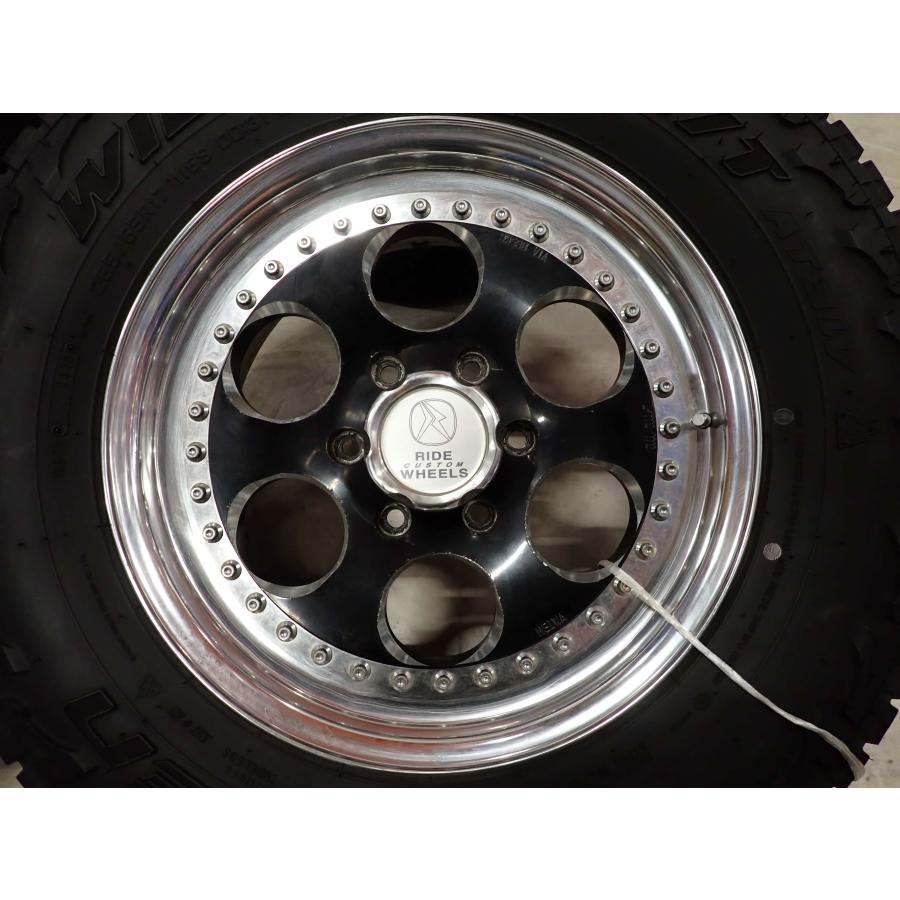 夏4本SET 会社宛送料無料 265/65R17×8J 116S ファルケン WILDPEAK 2020年製 RIDE CUSTOM WHEELS 3ピース アルミ ランクル サーフ NO,F4946の画像