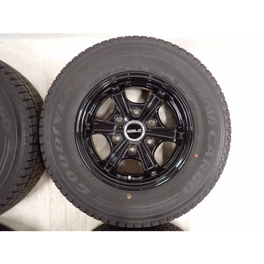 送料無料◆195/80R15LT/冬4本/残溝約8.5㎜/製造2023年/BS アイスナビ 冬4本 会社宛 送料無料 195/80R15×6J 107/105 LT