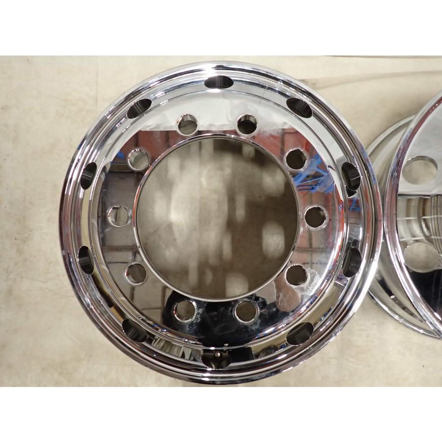 2本SET 会社宛 送料無料 22.5×8.25J SHONE トラック アルミ メッキ
