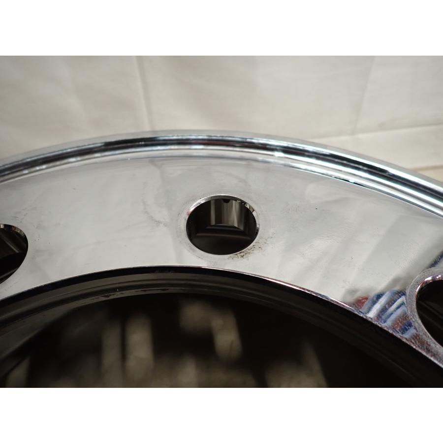 2本SET 会社宛 送料無料 22.5×8.25J SHONE トラック アルミ メッキ