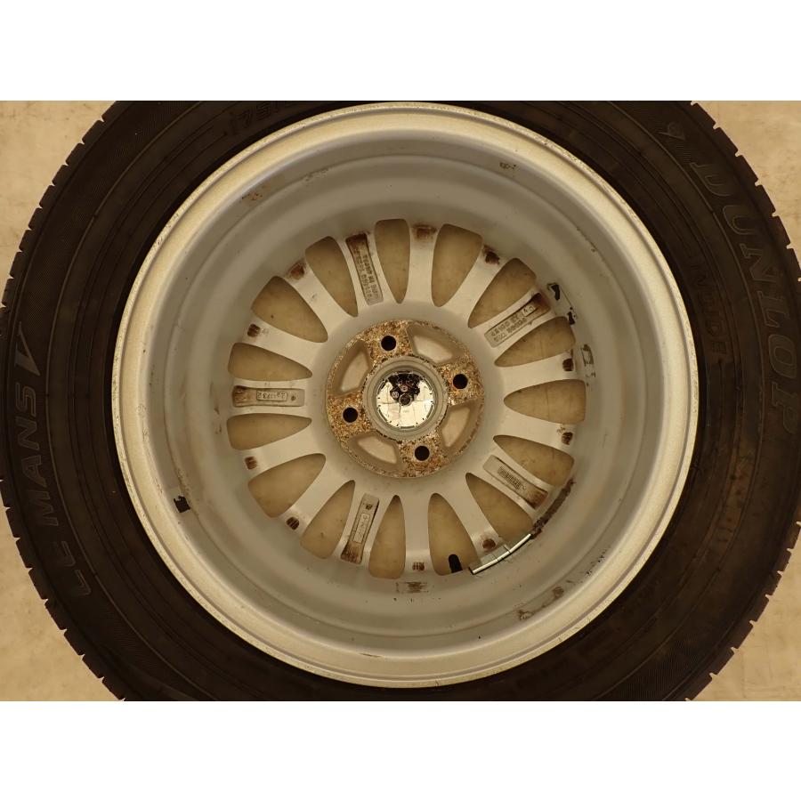 夏4本SET 会社宛 送料無料 175/65R14×5.5J 82H ダンロップ ルマンV 2022年製 アルミ ヴィッツ パッソ フィット ノート キューブ NO,F5339の画像