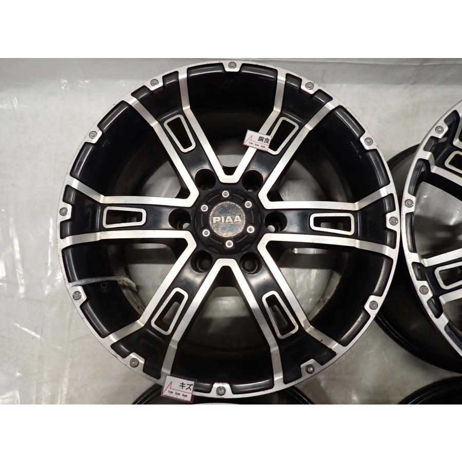 17インチホイール PIAA 4本 会社宛 送料無料 17×8J PIAA ROCKSPEED アルミ ホイール 6穴 PCD