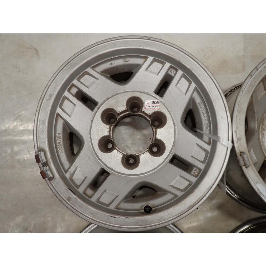 4本SET 会社宛 送料無料 15×7J トヨタ 78系 プラド 純正 アルミ 6穴