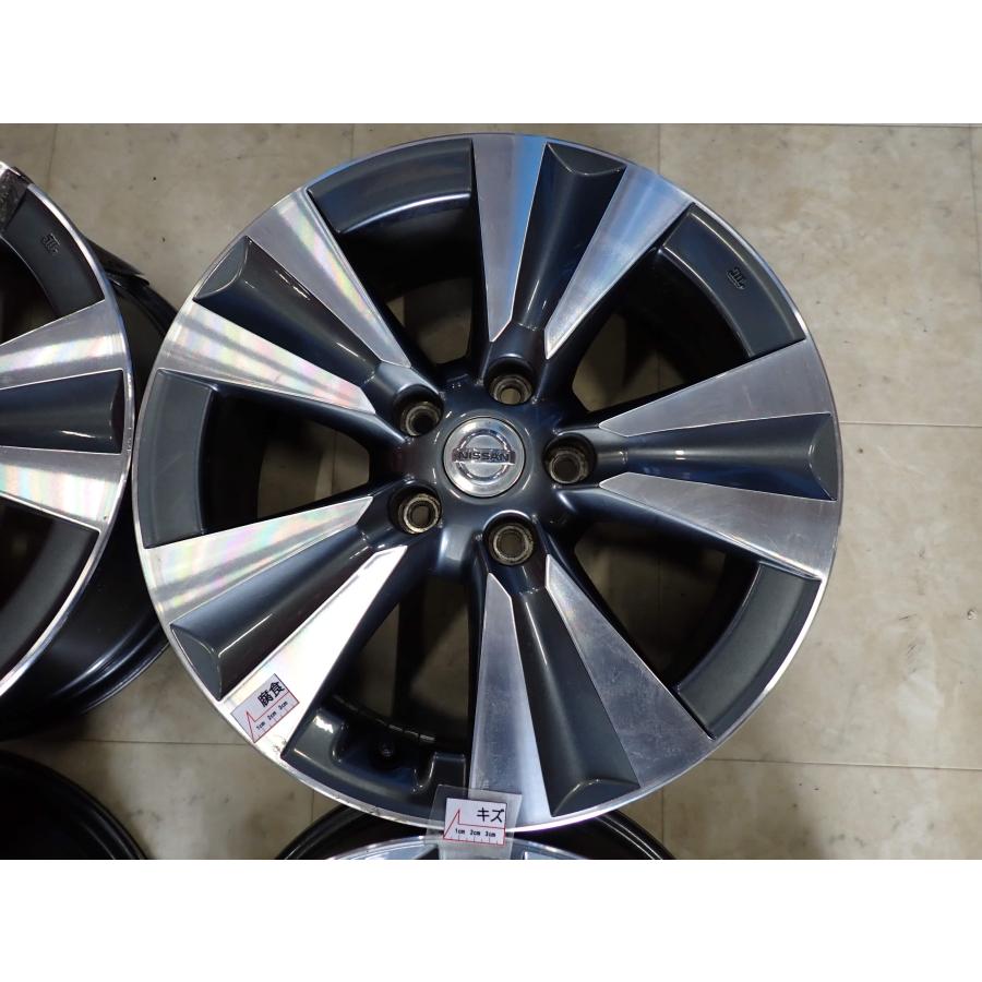 4本SET 会社宛 送料無料 17×6.5J 日産 純正 アルミ ホイール 5穴 PCD 114.3mm +45 ハブ径66mm リーフ 店頭交換OK ノーマル戻し NO,F6259の画像