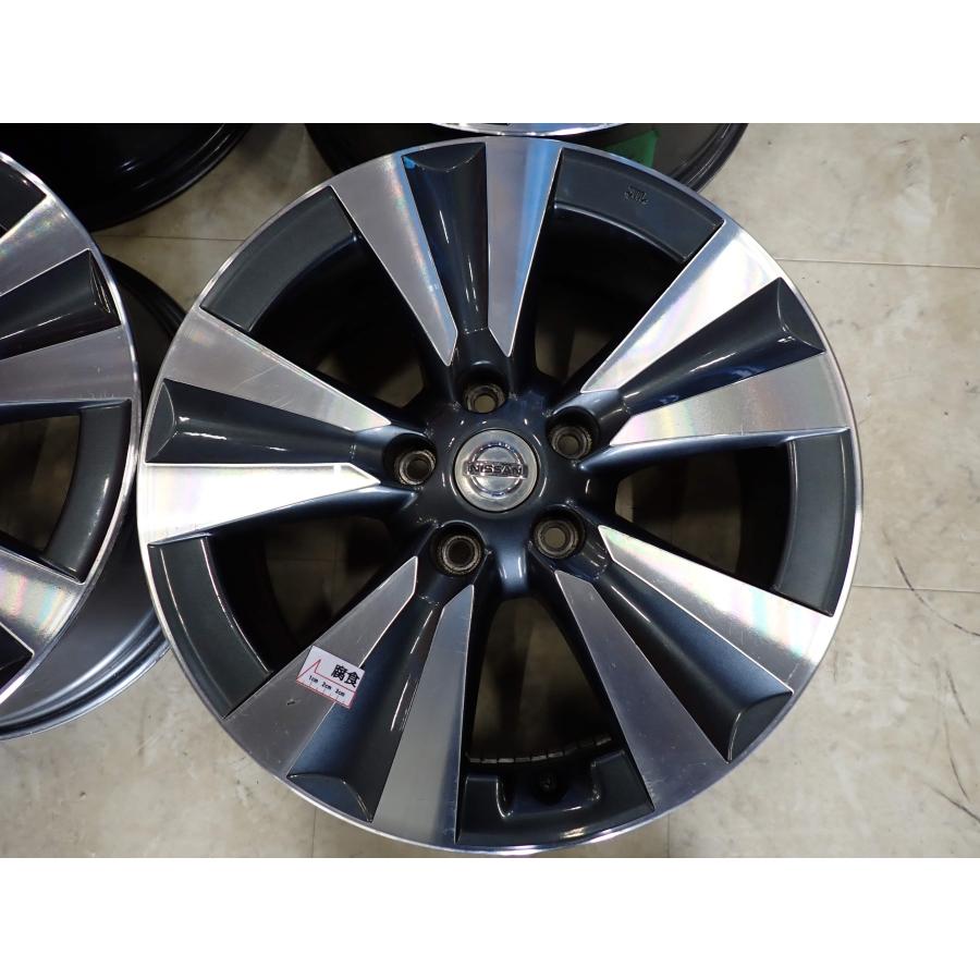 4本SET 会社宛 送料無料 17×6.5J 日産 純正 アルミ ホイール 5穴 PCD 114.3mm +45 ハブ径66mm リーフ 店頭交換OK ノーマル戻し NO,F6259の画像