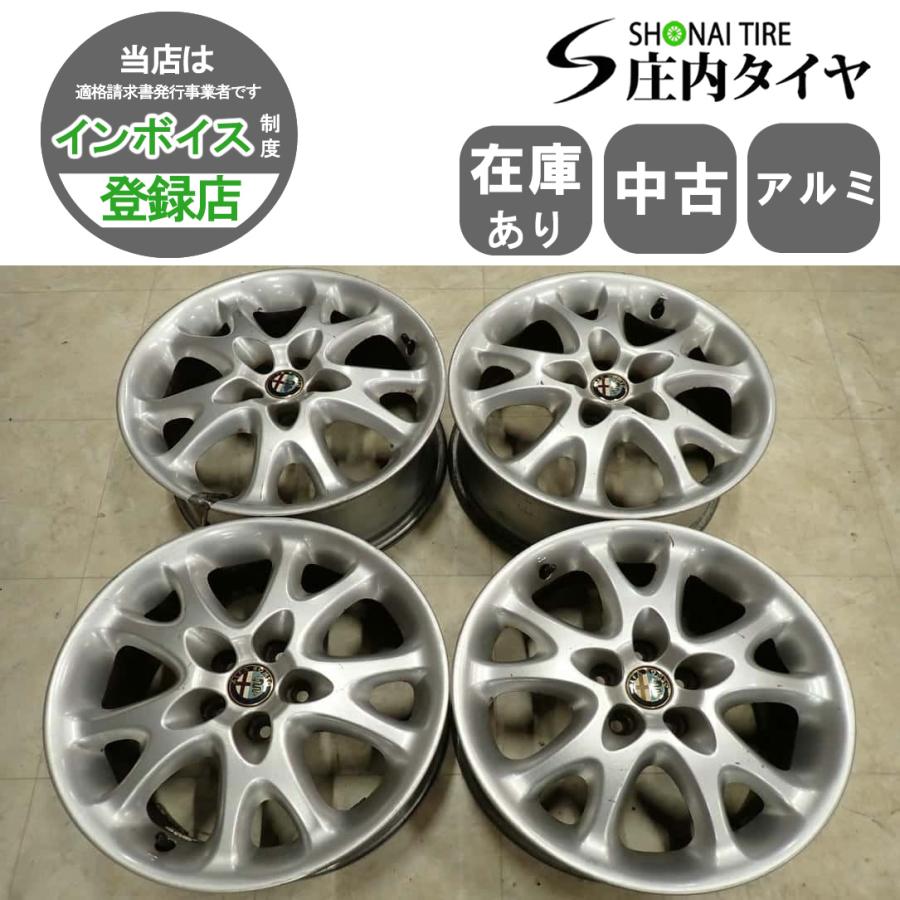 4本SET 会社宛 送料無料 16×6.5J アルファロメオ 147 ALFA ROMEO純正 