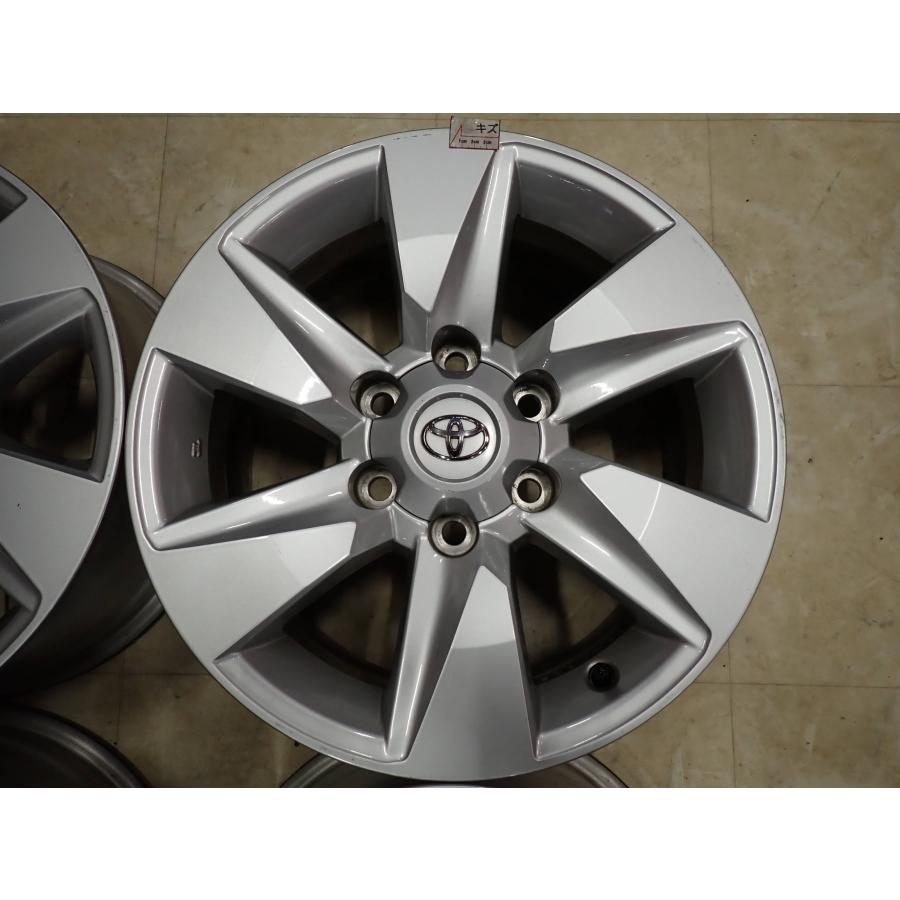 4本SET 会社宛 送料無料 17×7.5J トヨタ 純正 アルミ 6穴 PCD 139.7mm +25 ハブ径106mm ハイラックス サーフ ランクル 150プラド NO,F6283の画像