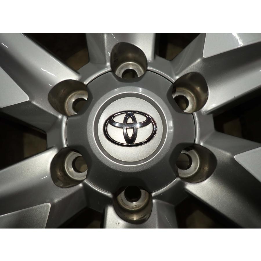 4本SET 会社宛 送料無料 17×7.5J トヨタ 純正 アルミ 6穴 PCD 139.7mm +25 ハブ径106mm ハイラックス サーフ ランクル 150プラド NO,F6283の画像