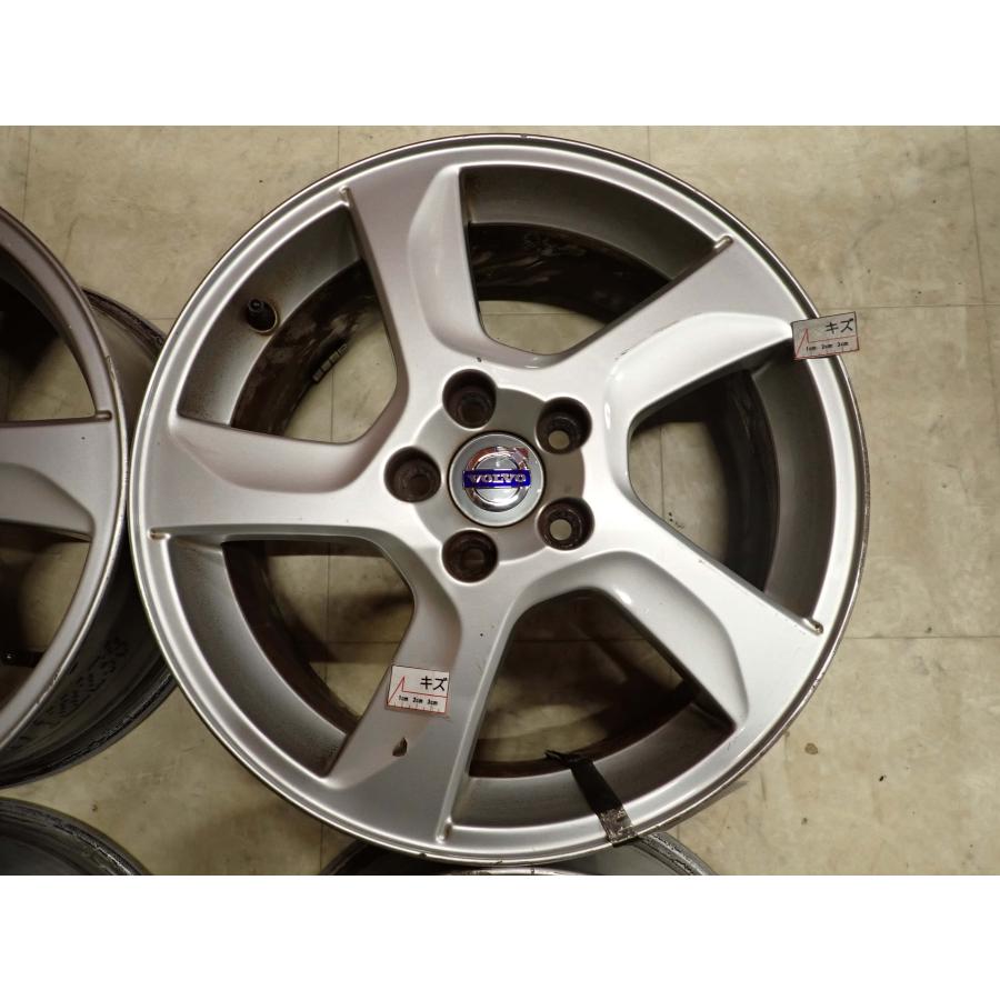4本SET 会社宛 送料無料 17×7J ボルボ VOLVO 純正 アルミホイール 5穴