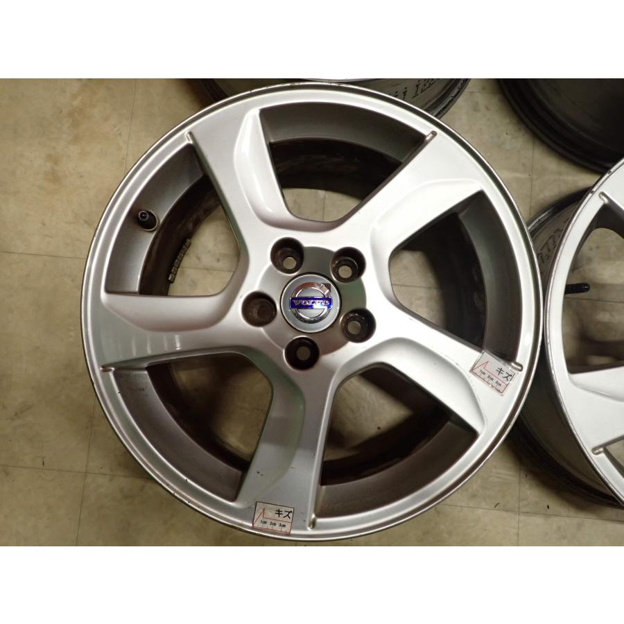 4本SET 会社宛 送料無料 17×7J ボルボ VOLVO 純正 アルミホイール 5穴