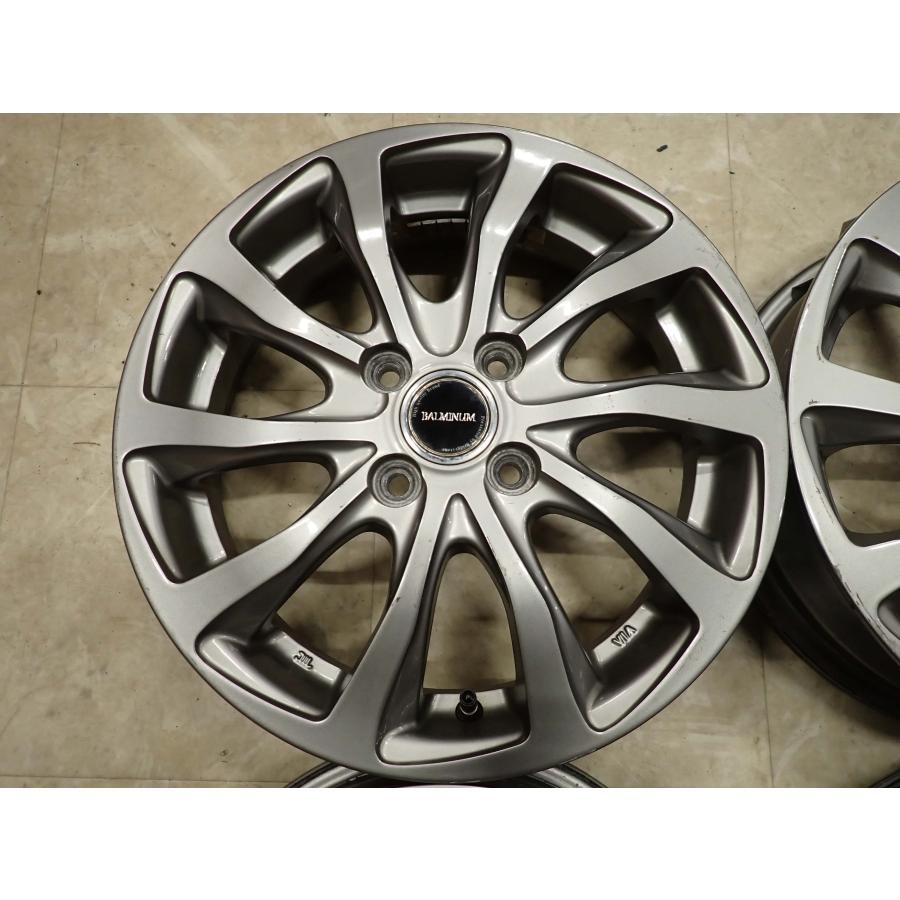 4本SET 会社宛 送料無料 15×4.5J ブリヂストン アルミ 4穴 PCD 100mm +