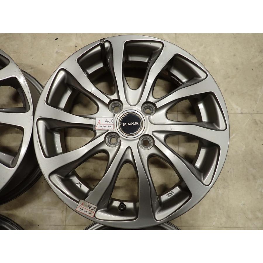 4本SET 会社宛 送料無料 15×4.5J ブリヂストン アルミ 4穴 PCD 100mm +