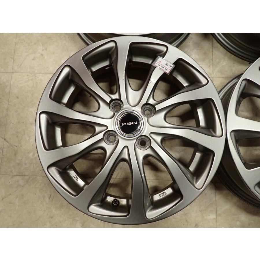4本SET 会社宛 送料無料 15×4.5J ブリヂストン アルミ 4穴 PCD 100mm +