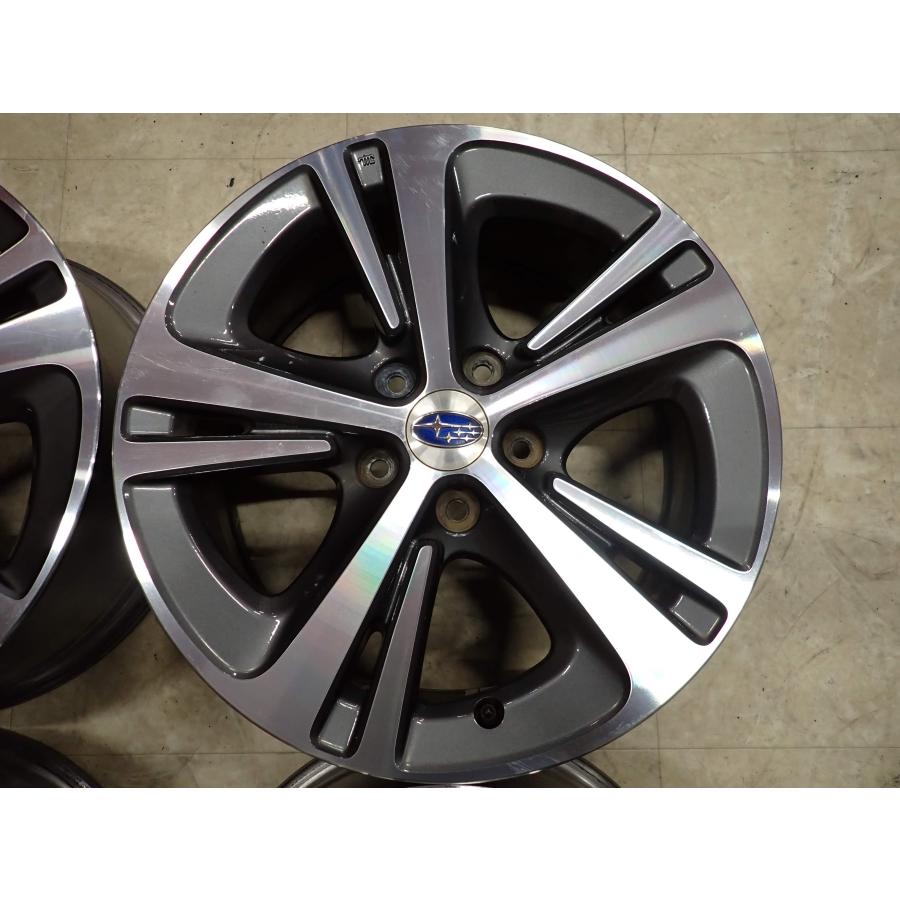 4本SET 会社宛 送料無料 17×7J スバル レヴォーグ 純正 アルミ 5穴 PCD