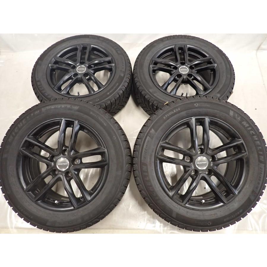 展示アルミ 未使用品 冬新品 2021年製 4本SET 会社宛 送料無料 205/60R16×6.5J 96H ミシュラン X-ICE SNOW BMW アウディ A4 特価 NO,F6837の画像