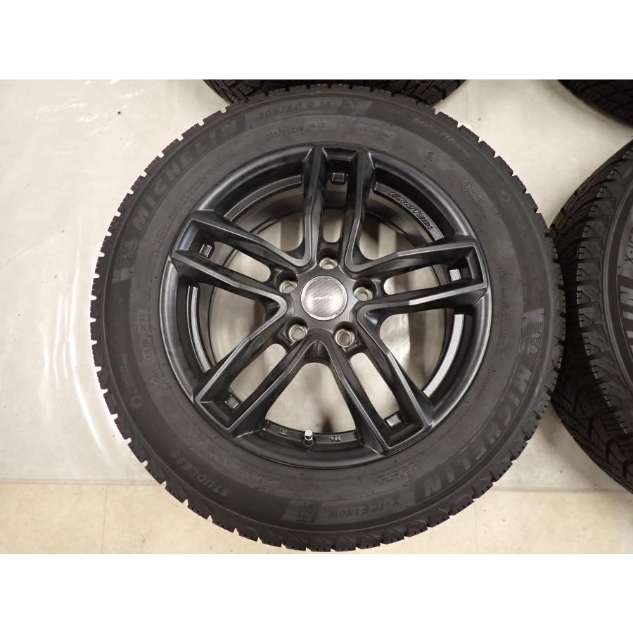 展示アルミ 未使用品 冬新品 2021年製 4本SET 会社宛 送料無料 205/60R16×6.5J 96H ミシュラン X-ICE SNOW BMW アウディ A4 特価 NO,F6837の画像