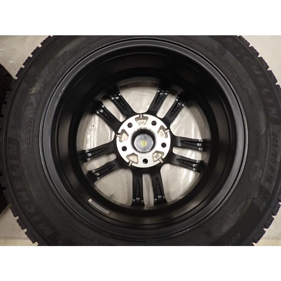 展示アルミ 未使用品 冬新品 2021年製 4本SET 会社宛 送料無料 205/60R16×6.5J 96H ミシュラン X-ICE SNOW BMW アウディ A4 特価 NO,F6837の画像