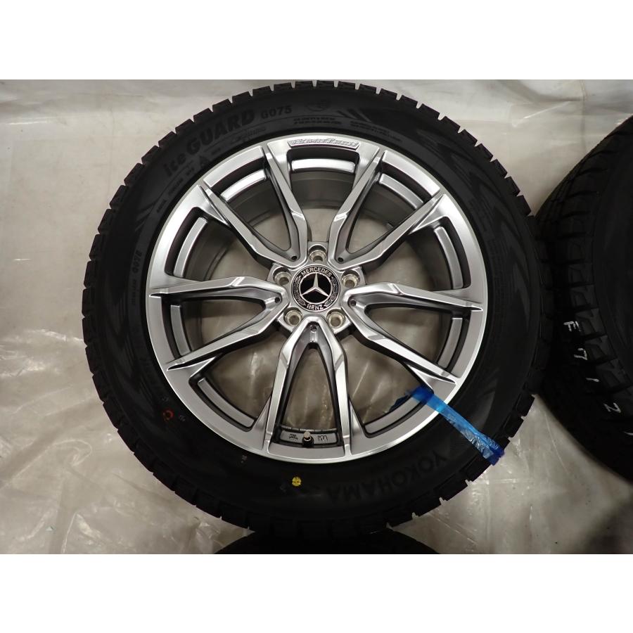 冬4本SET 会社宛 送料無料 255/50R19×8J 107Q ヨコハマ アイスガード G075 2023年製 EUROTECH アルミ ベンツ Mクラス W164 W166 NO,F7121_1