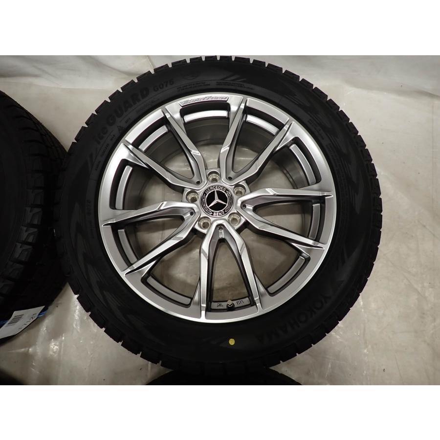 冬4本SET 会社宛 送料無料 255/50R19×8J 107Q ヨコハマ アイスガード G075 2023年製 EUROTECH アルミ ベンツ Mクラス W164 W166 NO,F7121_2