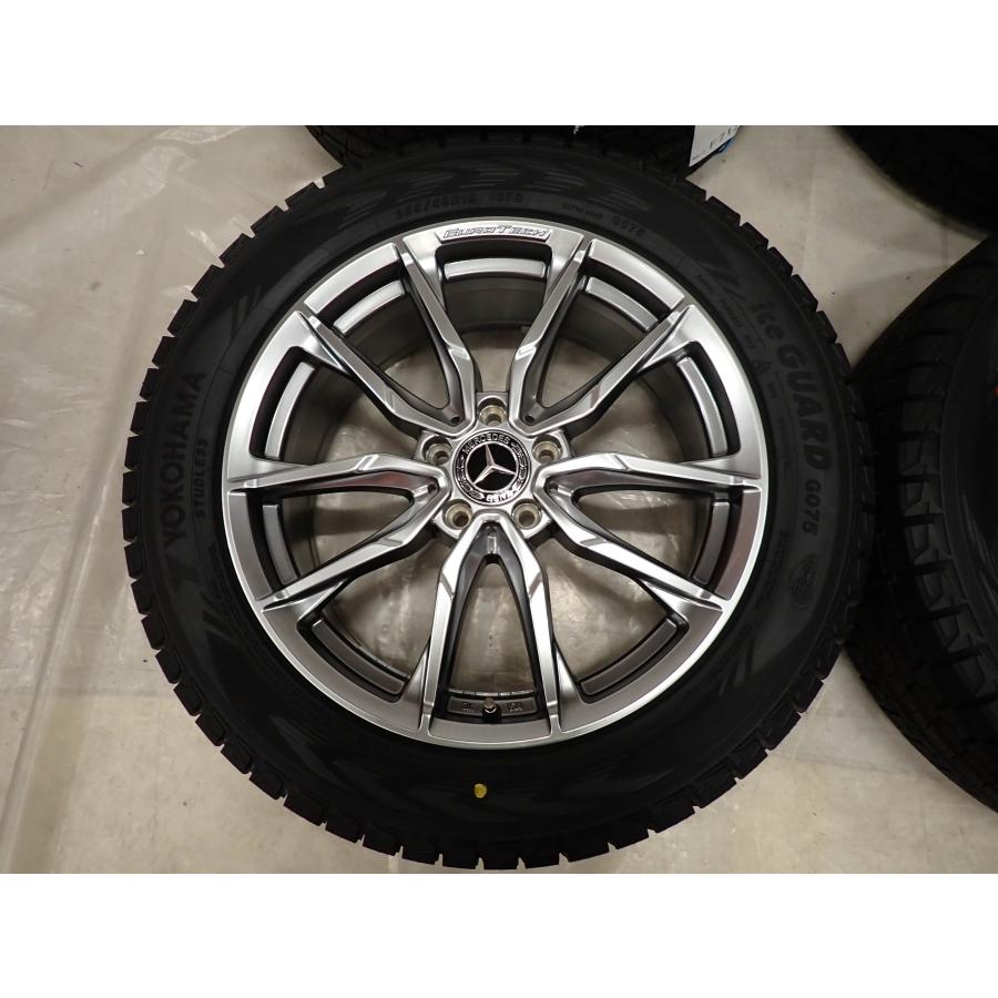 冬4本SET 会社宛 送料無料 255/50R19×8J 107Q ヨコハマ アイスガード G075 2023年製 EUROTECH アルミ ベンツ Mクラス W164 W166 NO,F7121_3