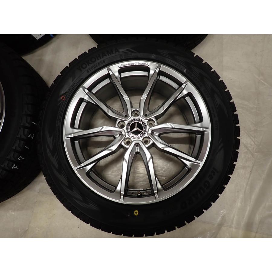 冬4本SET 会社宛 送料無料 255/50R19×8J 107Q ヨコハマ アイスガード G075 2023年製 EUROTECH アルミ ベンツ Mクラス W164 W166 NO,F7121_4