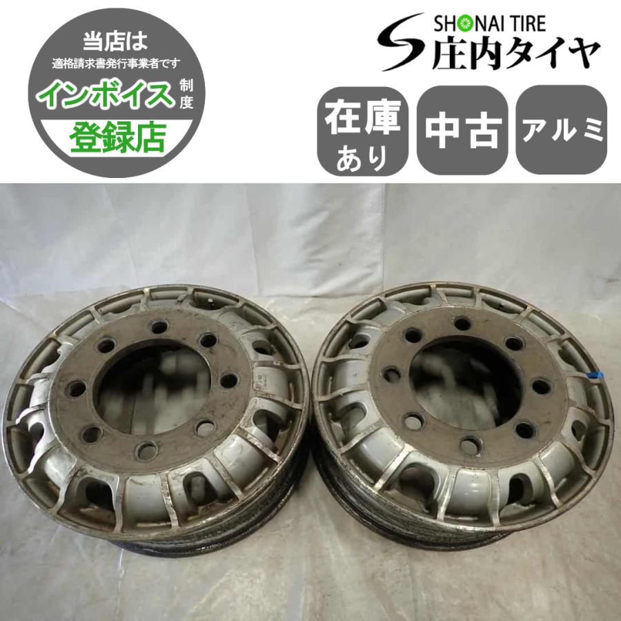 2本SET 会社宛 送料無料 22.5×8.25 TOPY トピー トラックアルミ 8穴 