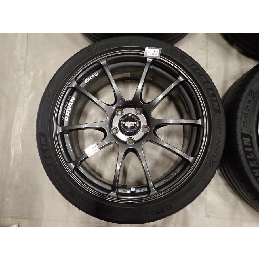 PILOT 夏4本SET 会社宛 送料無料 215/45ZR18×7.5J ミシュラン