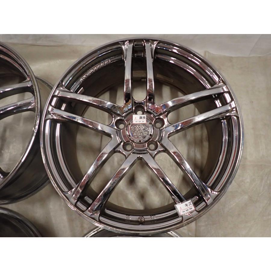 受付終了しますYOKOHAMA　AVS　モデルT6　18インチホイール4本セット　8J+45 PCD100　5穴　兵庫県から DSX 4本 会社宛 送料無料 19×8J YOKOHAMA AVS MODEL T5 アルミ 5穴
