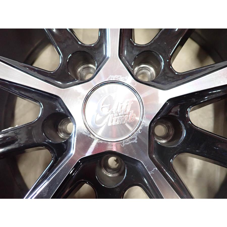 4本SET 会社宛 送料無料 19×8J クリフクライム TC-02 アルミホイール 5