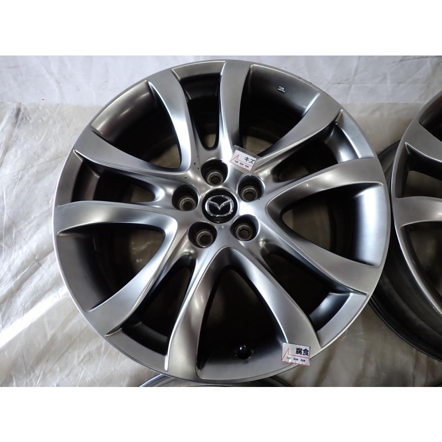 4本SET 会社宛 送料無料 19×7.5J マツダ 純正 アルミホイール 5穴 PCD