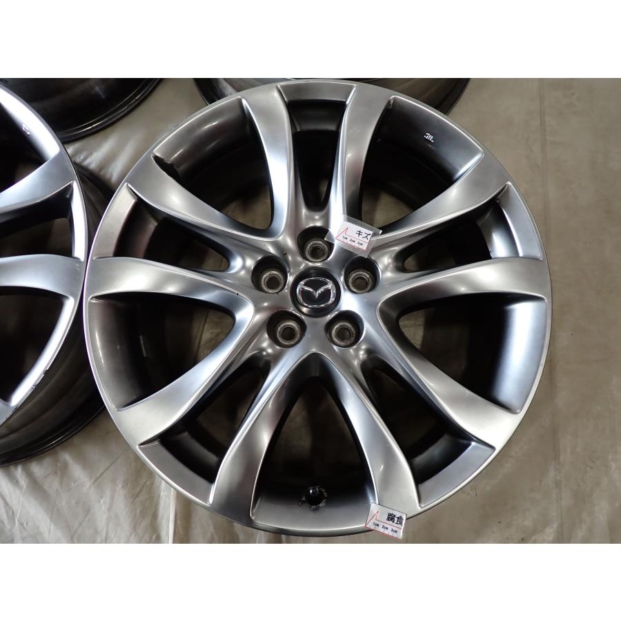 4本SET 会社宛 送料無料 19×7J マツダ 純正 アルミホイール 5穴 PCD