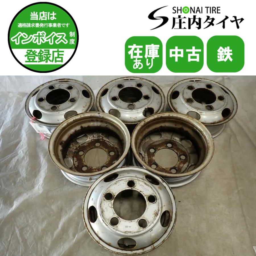 6本SET 会社宛 送料無料 16×5.5J TOPY トラック スチール 鉄 ホイール