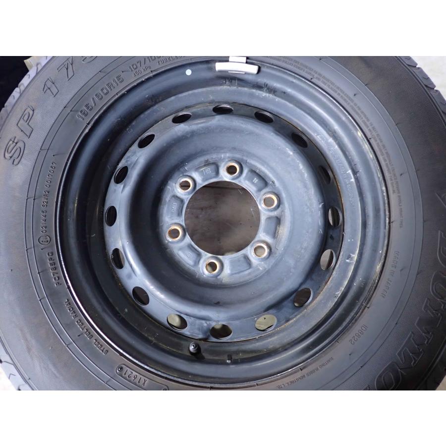 cogページ　1月31日まで取置きDUNLOP15インチタイヤ 4本セット DUNLOP（ダンロップ） 夏4本SET 会社宛 送料無料 195/80R15×6J 107/105