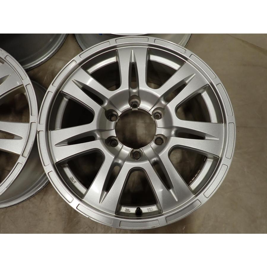 4本SET 会社宛 送料無料 17×7.5J MAD CROSS マッドクロス アルミホイール 6穴 PCD139.7mm +28 ハブ径110mm ランクル プラド 特価 NO,F8228の画像