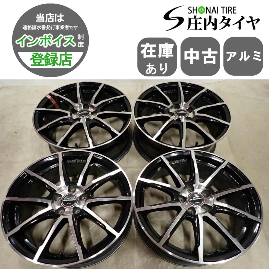 4本SET 会社宛 送料無料 17×7J シュナイダー アルミ ホイール 5穴 