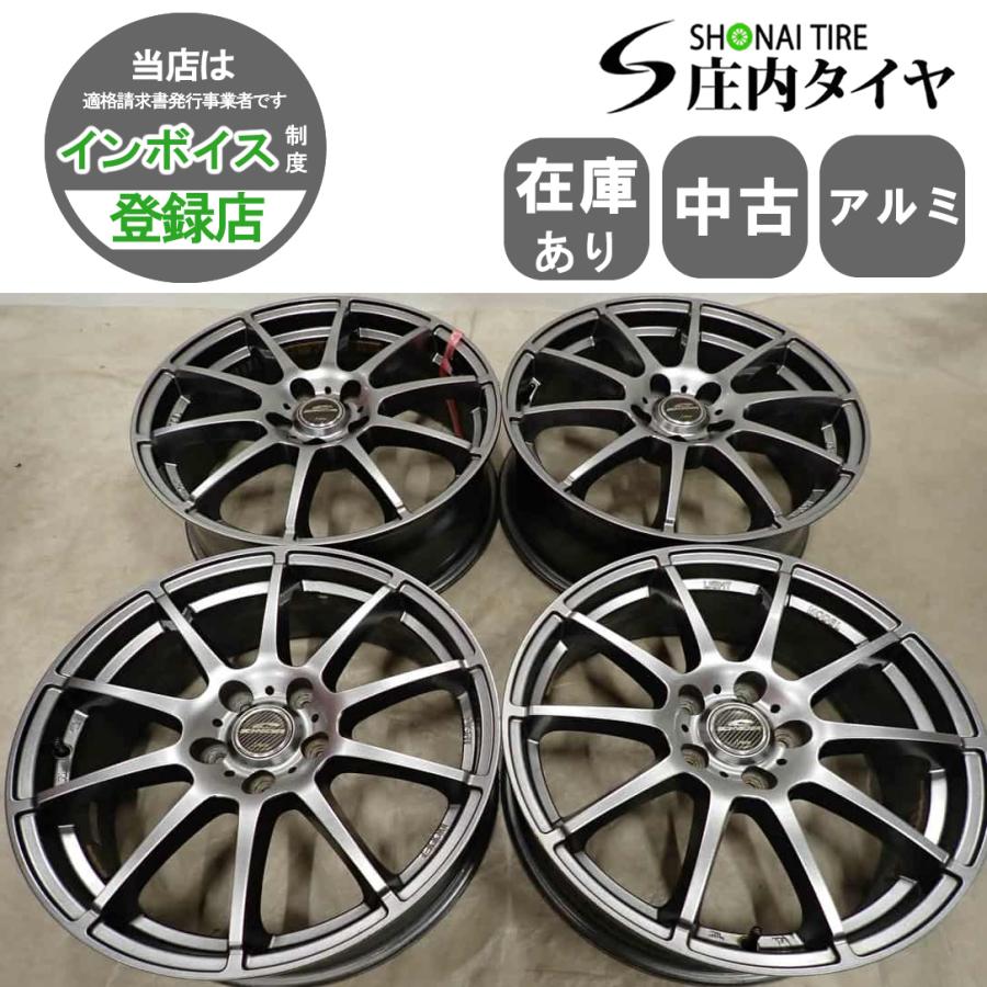 4本SET 会社宛 送料無料 18×7J シュナイダー アルミホイール 5穴 