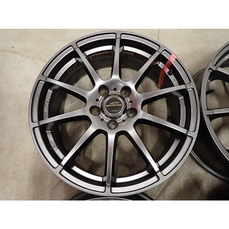 4本SET 会社宛 送料無料 18×7J シュナイダー アルミホイール 5穴 