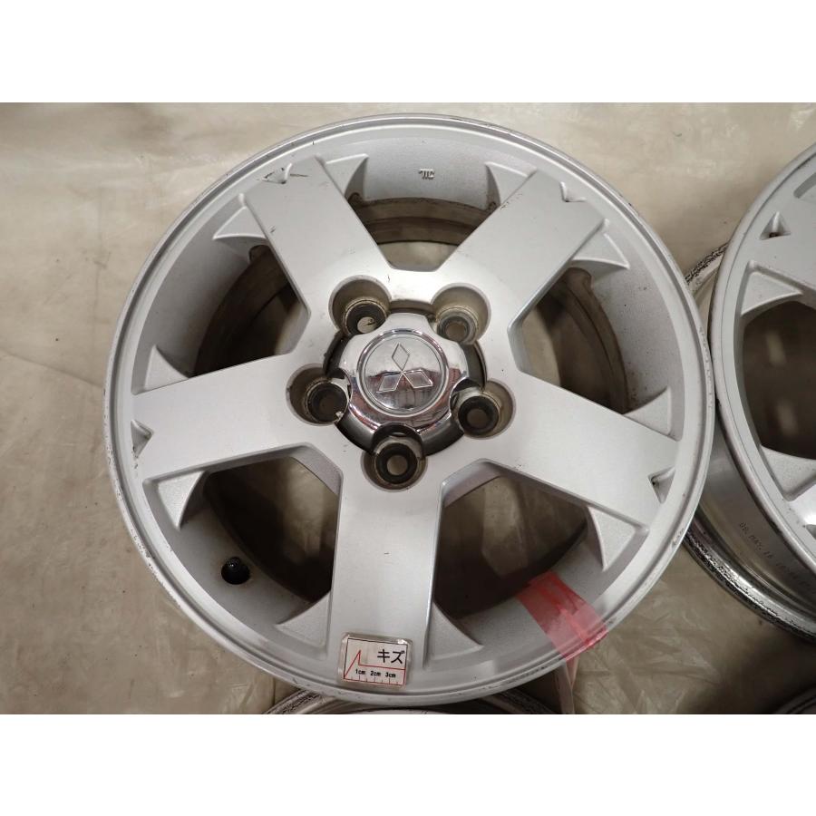 4本SET 会社宛 送料無料 15×5.5J 三菱 パジェロミニ 純正 アルミ