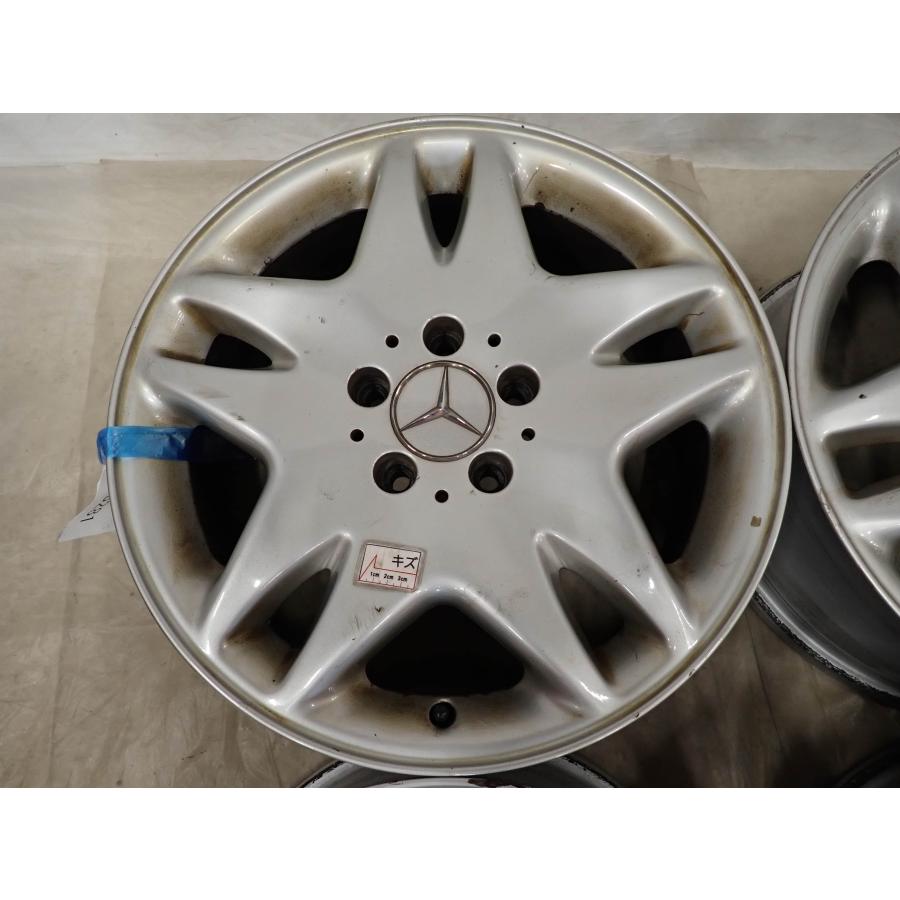 4本SET 会社宛 送料無料 17×7.5J メルセデス ベンツ 純正 アルミ ホイール 5穴 PCD 112mm +46 ハブ径66.5mm Sクラス W220 特価 NO,F8281の画像