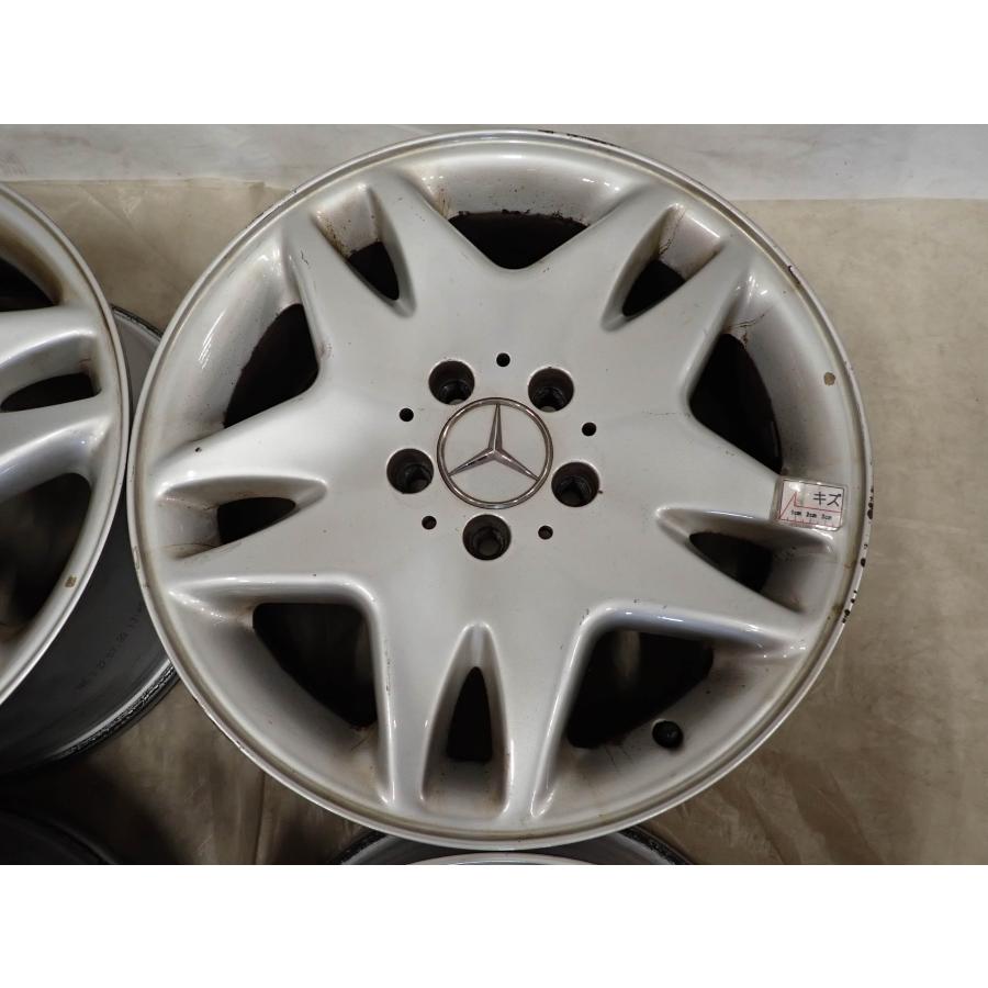 4本SET 会社宛 送料無料 17×7.5J メルセデス ベンツ 純正 アルミ ホイール 5穴 PCD 112mm +46 ハブ径66.5mm Sクラス W220 特価 NO,F8281の画像