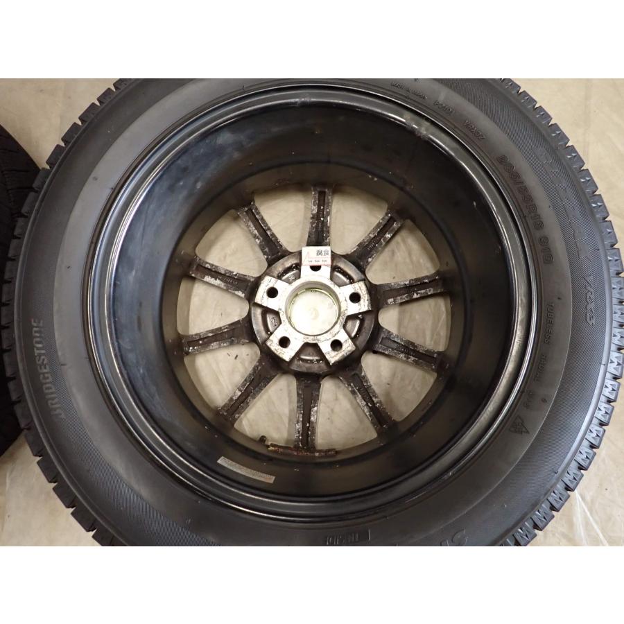 冬4本SET 会社宛 送料無料 205/55R16×7J 91Q ブリヂストン ブリザック VRX3 2021年製 スポーツテクニック アルミ ベンツCクラス NO,F8457の画像